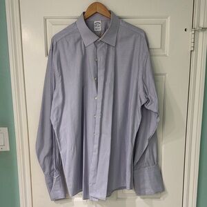 Brooks Brothers Blue Checkered Dress Shirt